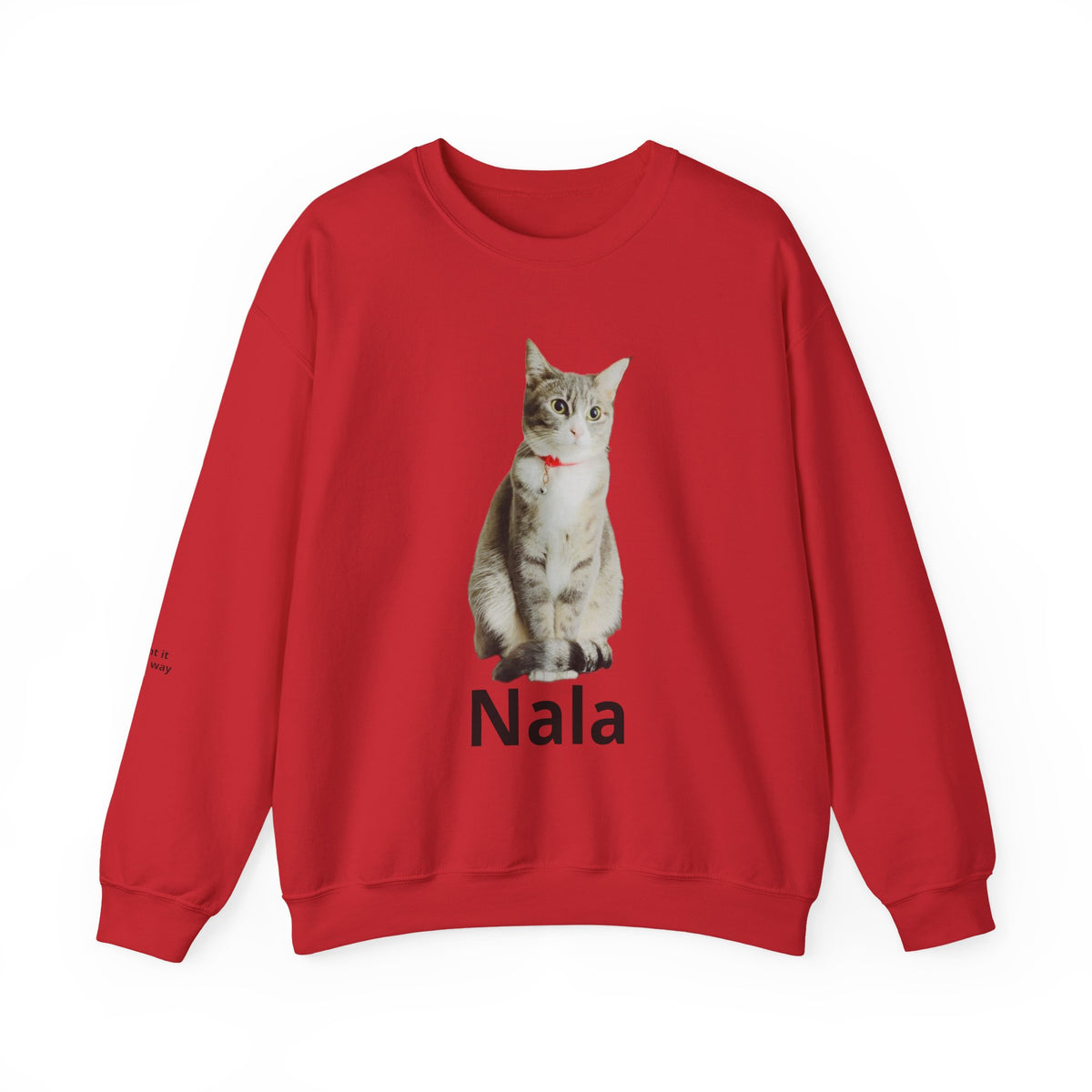 Cat Photo Sweatshirt — Personalized "Nala" Crewneck