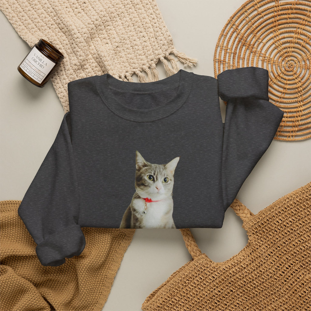 Cat Photo Sweatshirt — Personalized "Nala" Crewneck