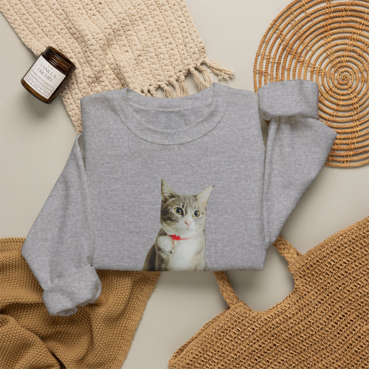 Cat Photo Sweatshirt — Personalized "Nala" Crewneck