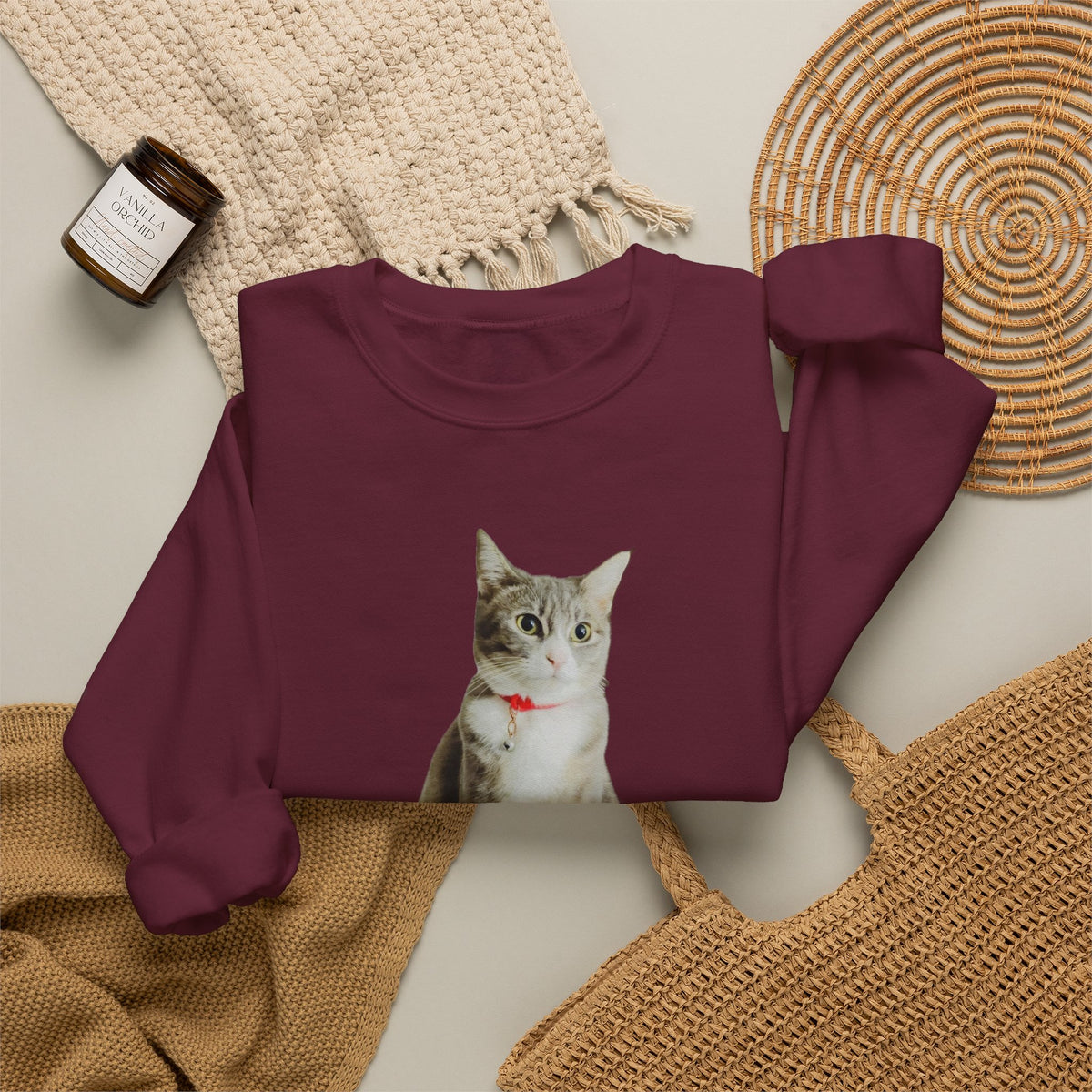 Cat Photo Sweatshirt — Personalized "Nala" Crewneck
