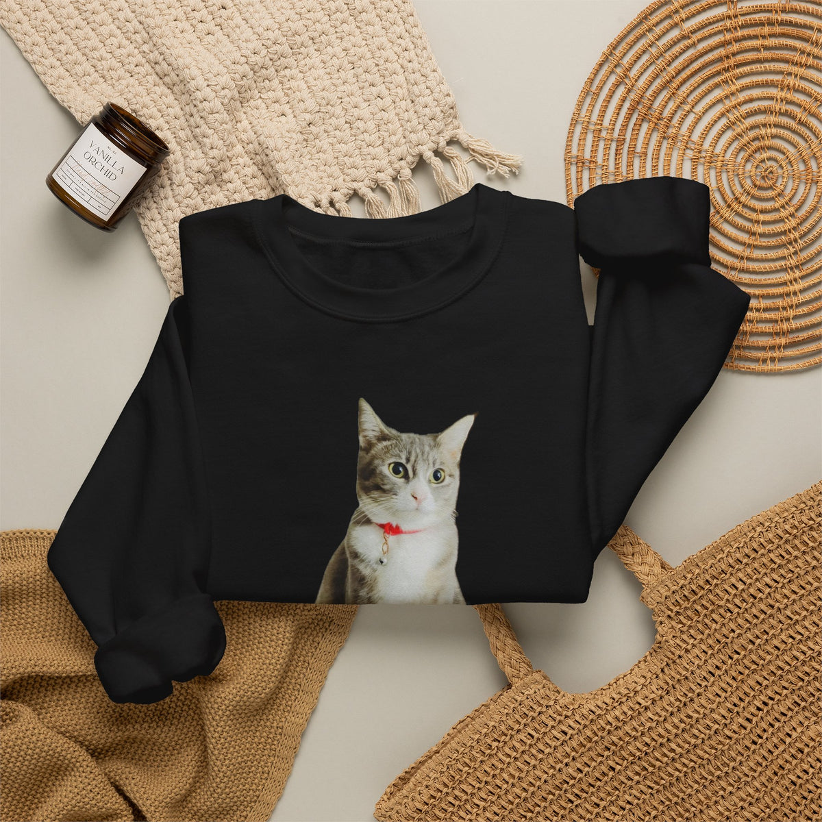 Cat Photo Sweatshirt — Personalized "Nala" Crewneck